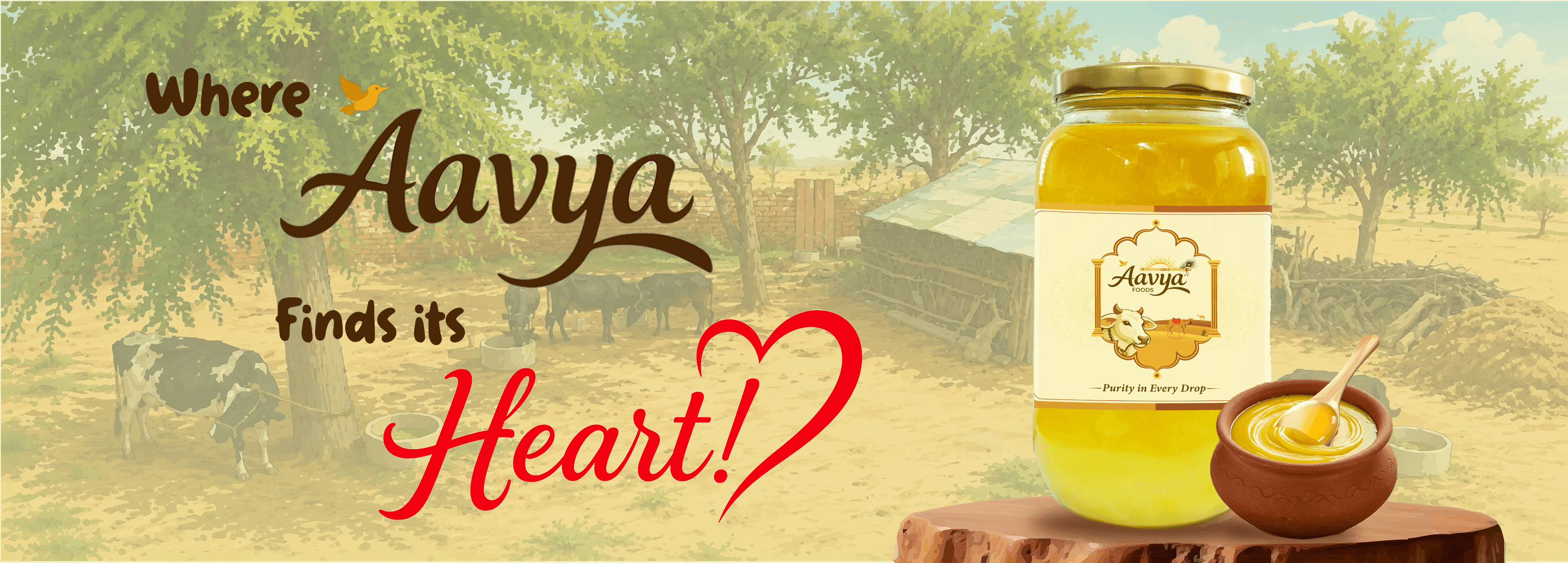 Pure Bilona Cow Ghee — Aavya Foods
